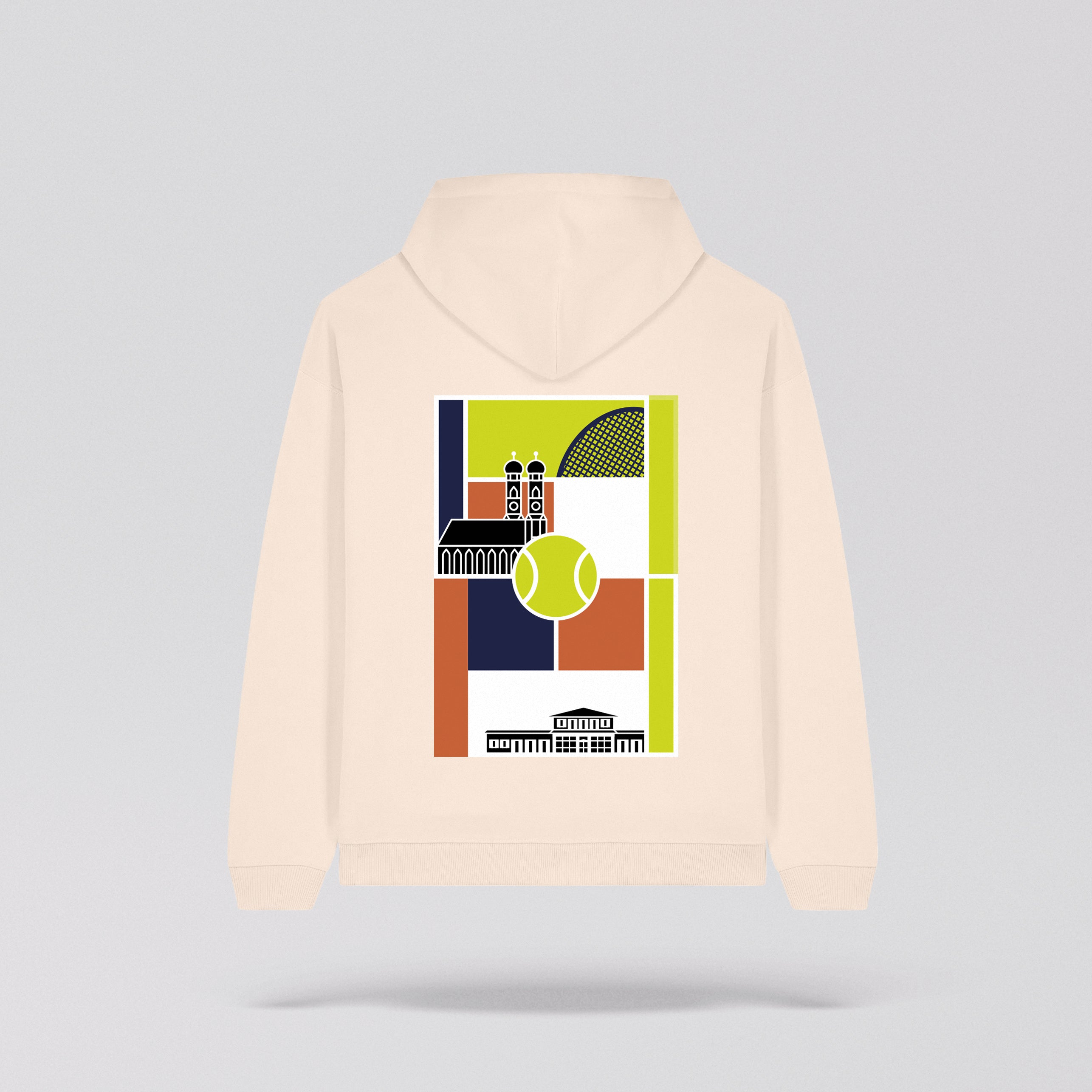 Unisex Highlight Hoodie Beige - BMW Open by bitpanda