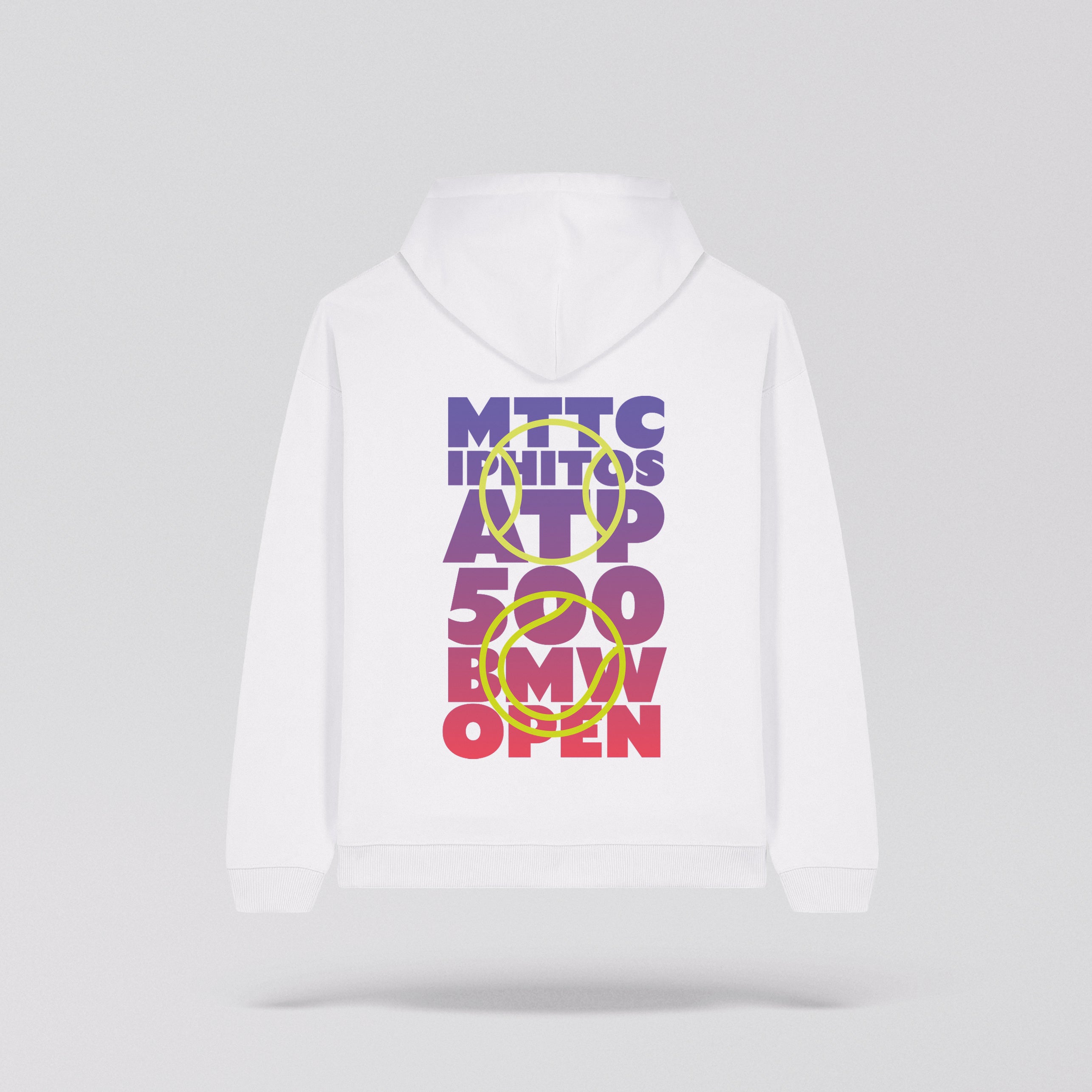 Unisex Highlight Hoodie Weiß - BMW Open by bitpanda