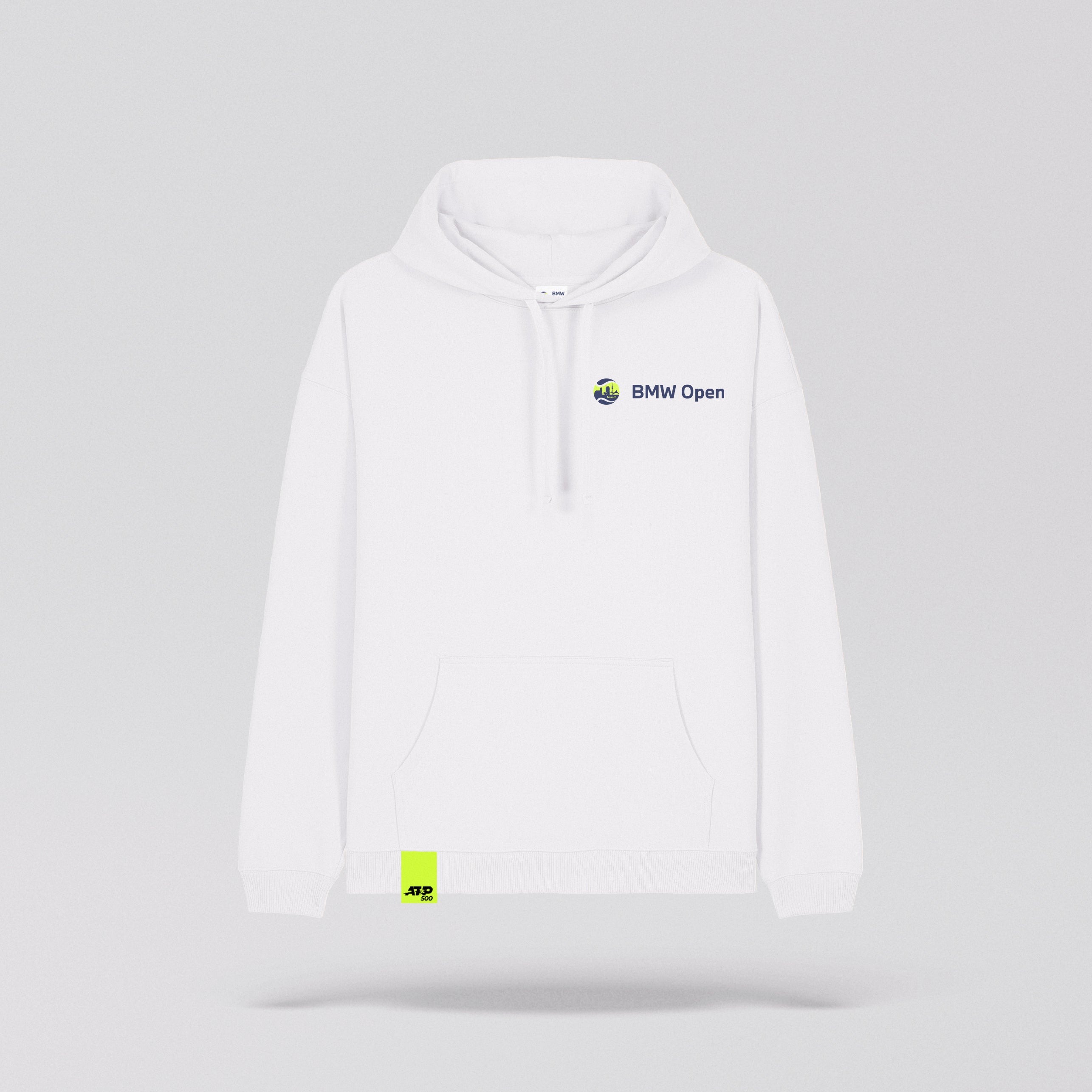 Unisex Highlight Hoodie Weiß - BMW Open by bitpanda