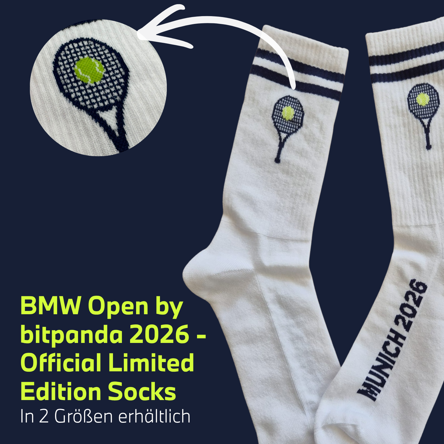 BMW Open by Bitpanda 2026 – Official Limited Edition Socks - BMW Open by bitpanda